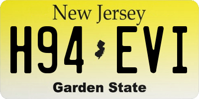 NJ license plate H94EVI