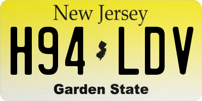 NJ license plate H94LDV