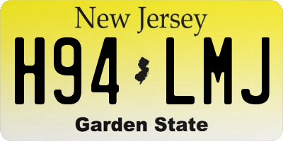 NJ license plate H94LMJ
