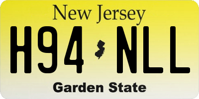 NJ license plate H94NLL