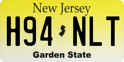 NJ license plate H94NLT