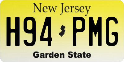 NJ license plate H94PMG