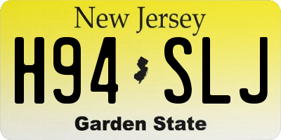NJ license plate H94SLJ