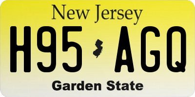 NJ license plate H95AGQ
