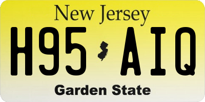 NJ license plate H95AIQ