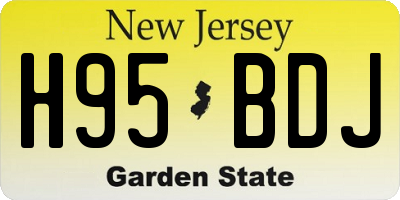 NJ license plate H95BDJ