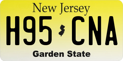 NJ license plate H95CNA