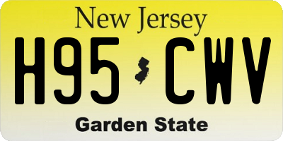 NJ license plate H95CWV
