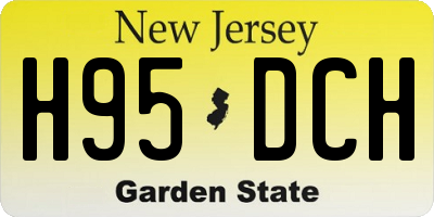 NJ license plate H95DCH