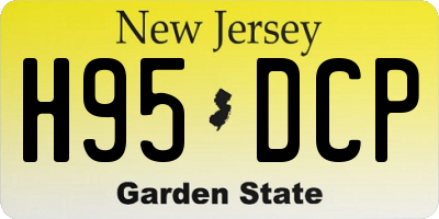 NJ license plate H95DCP