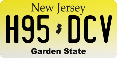 NJ license plate H95DCV