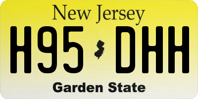 NJ license plate H95DHH