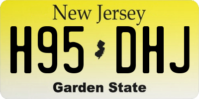 NJ license plate H95DHJ