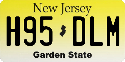 NJ license plate H95DLM