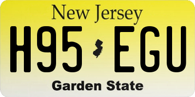 NJ license plate H95EGU