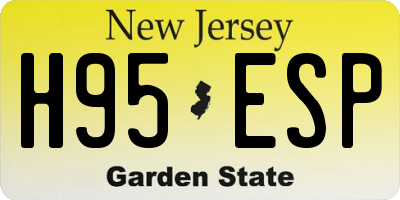 NJ license plate H95ESP