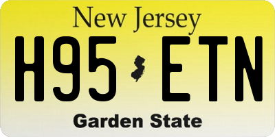 NJ license plate H95ETN