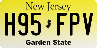 NJ license plate H95FPV
