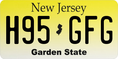 NJ license plate H95GFG