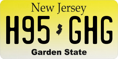 NJ license plate H95GHG