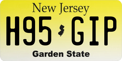 NJ license plate H95GIP