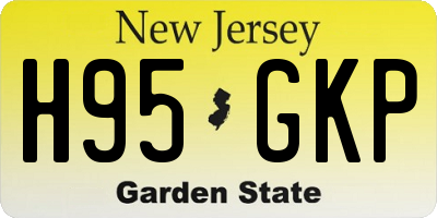 NJ license plate H95GKP
