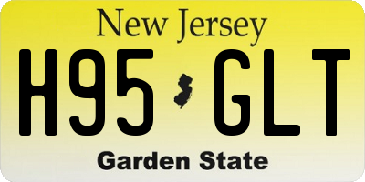 NJ license plate H95GLT
