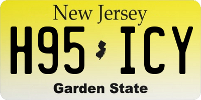 NJ license plate H95ICY