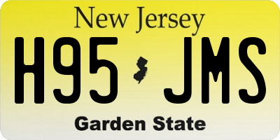 NJ license plate H95JMS