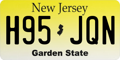 NJ license plate H95JQN