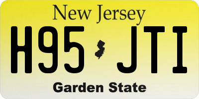 NJ license plate H95JTI