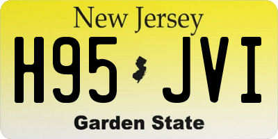 NJ license plate H95JVI