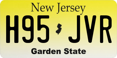 NJ license plate H95JVR
