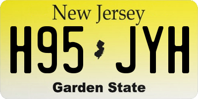 NJ license plate H95JYH