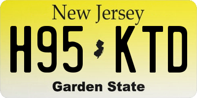 NJ license plate H95KTD
