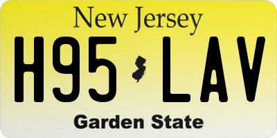 NJ license plate H95LAV