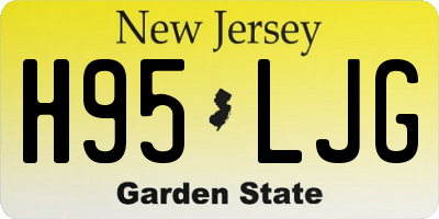 NJ license plate H95LJG