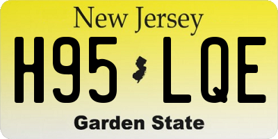 NJ license plate H95LQE
