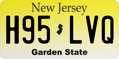 NJ license plate H95LVQ