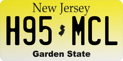 NJ license plate H95MCL
