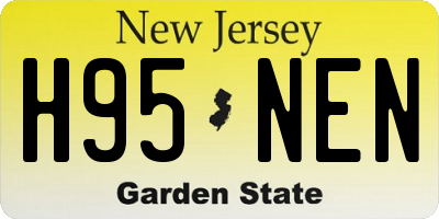 NJ license plate H95NEN