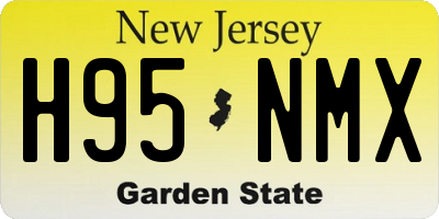 NJ license plate H95NMX