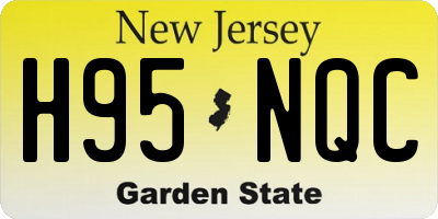 NJ license plate H95NQC