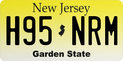 NJ license plate H95NRM