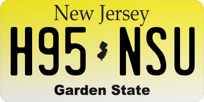 NJ license plate H95NSU