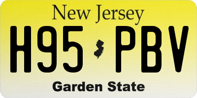 NJ license plate H95PBV