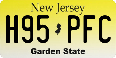 NJ license plate H95PFC