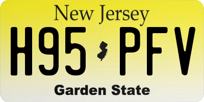 NJ license plate H95PFV