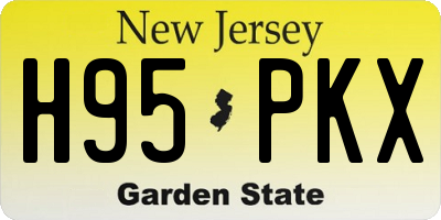 NJ license plate H95PKX