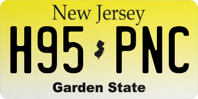 NJ license plate H95PNC